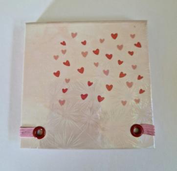 Zettelbücher - Ich Liebe Dich! - Zettelbox-Papier, Notizzettel, Graspapier, ca. 9x9cm, für schnelle Notizen, Kladdezettel, Merkzettel